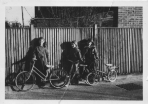 Children and bikes in 1970s