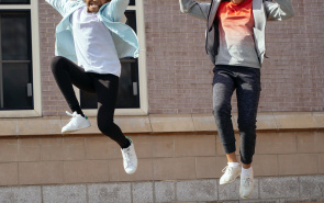 children jumping